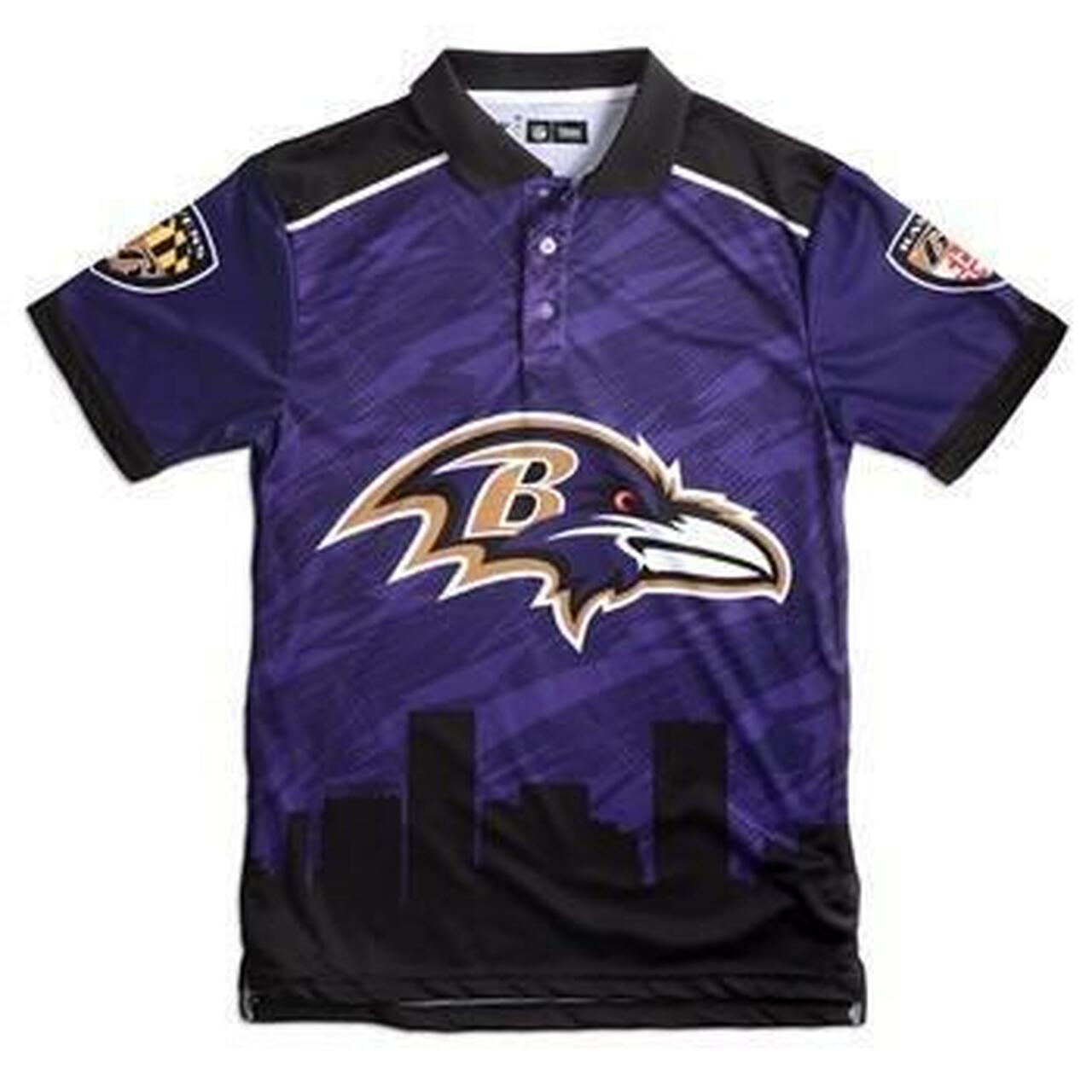 Baltimore Ravens Thematic Polyester Polo Shirt 3D All Over Print Shirt3780