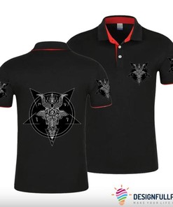 Baphomet Goat Polo Shirt Nhd