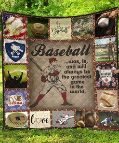 Baseball Blanket 1 Quilt Bedding Set - Perfect for Bedroom Decor and Family Gifts
