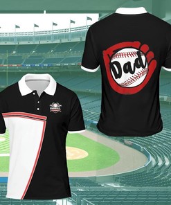 Baseball Dad Gift For Father Polo Shirt #H