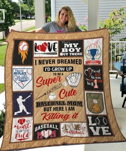 Baseball Mom I Am Killing It Quilt Bedding Set Blanket MotherS Day Perfect Gifts For Baaseball Lover