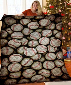 Baseball Quilt Bedding Set Bedroom Decor, Gifts for Family