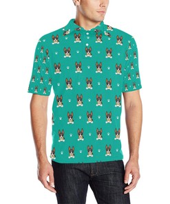 Basenji Pattern Print Design 03 Men Polo Shirt