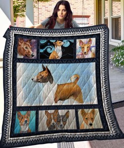 Basenji Quilt Bedding Set Bedroom Decor, Gifts for Family