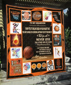 Basketball Personalized Quilt Bedding Set Blanket- Great for Bedroom Decor and Family Gifts