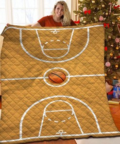 Basketball Personalized Quilt Bedding Set - Great for Bedroom Decoration and Family Gifts