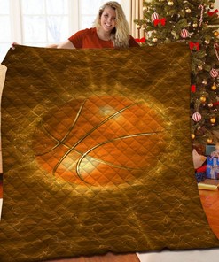 Basketball Quilt Blanket Bed Set for Family Gifts and Home Decor, Personalized