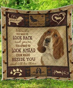 Basset Hound Custom Quilt Bedding Set - Great for Bedroom Decor and Family Gifts