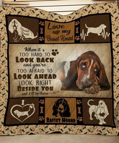 Basset Hound Planket Personalized Quilt Blanket Bedding Set for Home Decoration and Family Gifts