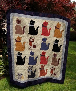 Be My Cat Personalized Quilt Bedding Set for Home Decoration and Family Gifts