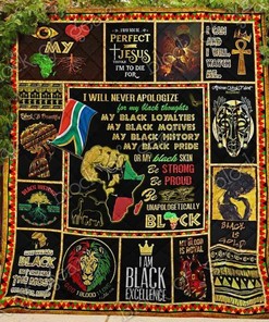 Be Unapologetically Black Blanket Quilt Bedding Set - Gifts for Family