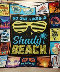 Beach Quilt Bedding Set Bedroom Decor, Personalized Gift for Family