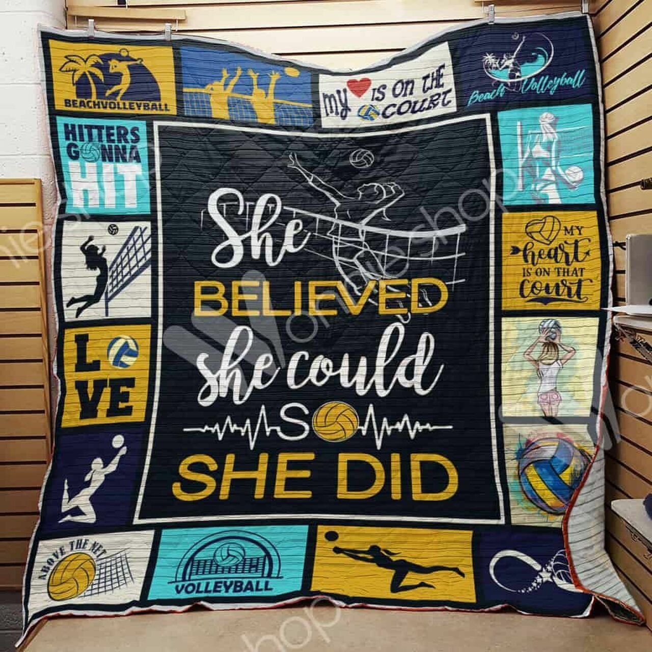 Beach Quilt Bedding Set Quilt Blanket Bedroom Decor, Gifts for Family