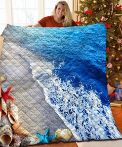 Beach Quilt Bedding Set for Home Decoration and Picnic, Gifts for Family
