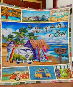 Beach Soul Personalized Quilt Bedding Set - Gifts for Family and Bedroom Decor