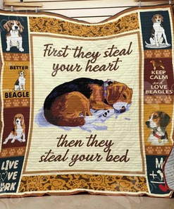 Beagle Dog Personalized Quilt Bedding Set - Perfect for Bedroom Decor and Gifts for Dog Lovers