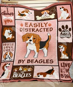 Beagle Love Quilt Bedding Set Blanket - Great for Bedroom Decoration and Family Gifts