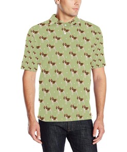 Beagle Pattern Print Design 07 Men Polo Shirt