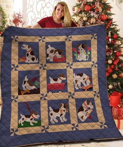 Beagles Quilt Bedding Set Bedroom Decor, Gifts for Family