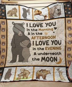 Bear Quilt Bedding Set Ba Bedroom Decor, Gifts for Family