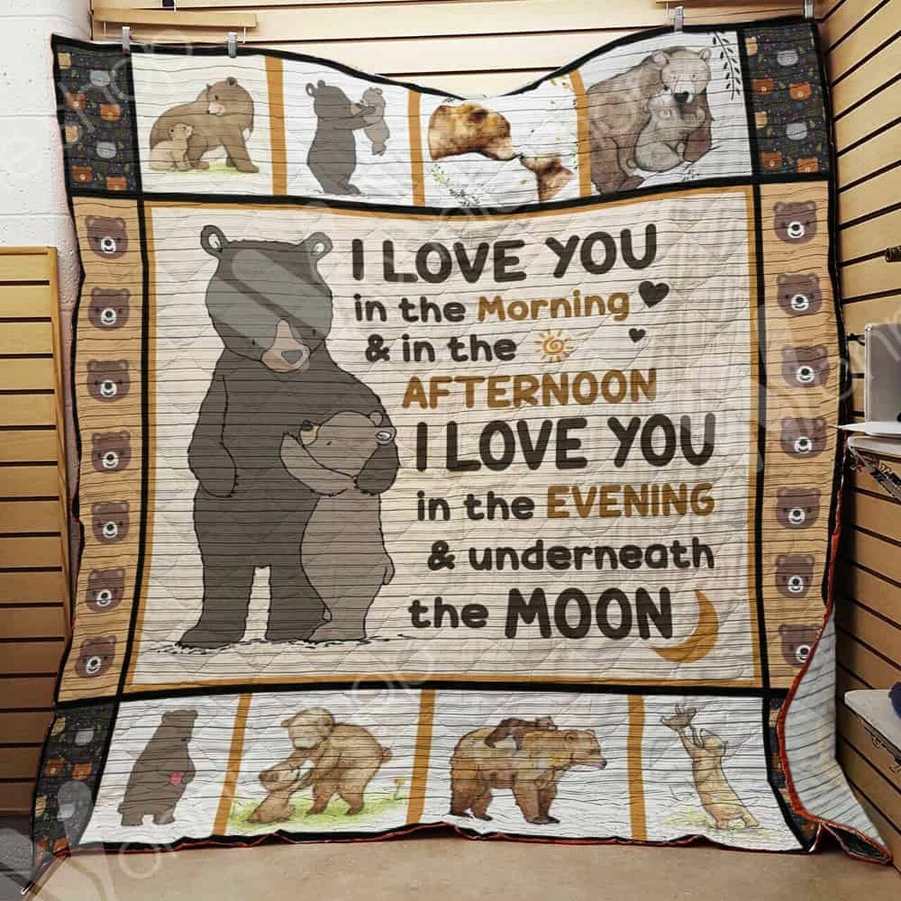 Bear Quilt Bedding Set Ba Bedroom Decor, Gifts for Family