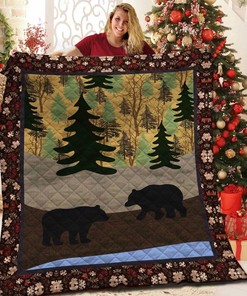 Bear Quilt Bedding Set Bedroom Decor, Gifts for Family