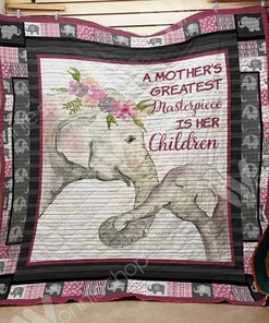 Beautiful Elephant Quilt Blanket Set for Cozy Home Decoration - Great Gifts for Family