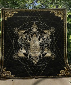 Bee Customizable Quilt Bedding Set for Bedroom Decor and Family Gifts