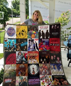 Bee Gees Band Albums Cover Poster Quilt Bedding Set Blanket - Gifts for Fans and Family