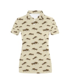 Bee Print Design Women's Polo Shirt
