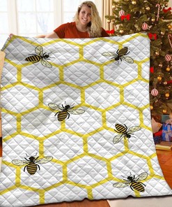 Bee Quilt Bedding Set Aa Bedroom Decor, Gifts for Family
