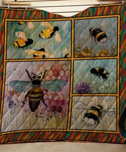 Bee The Time I Loved You Personalized Quilt Blanket- Suitable for Home Decoration or Picnic
