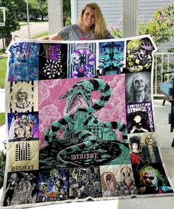 Beetlejuice Quilt Bedding Set Blanket Limited Quilt Bedding Set Blanket Bedroom Decor, Gifts for Family
