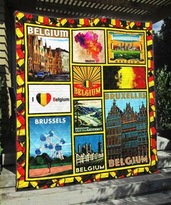 Belgium Quilt Bedding Set Blanket - Great for Bedroom Decor and Family Gifts
