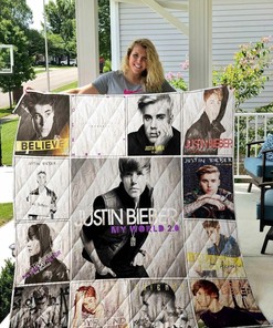 Beliebers, Add Justin Bieber Blanket Quilt Bedding Set to Your Bedroom, Gifts for Fans and Family