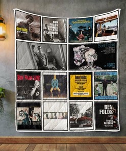 Ben Folds Album Covers Quilt Bedding Set Blanket Bedroom Decor, Gifts for Family
