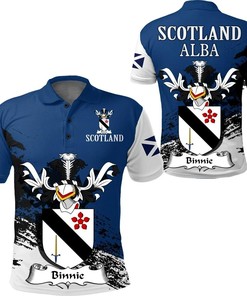 Bennie or Binnie Scottish Family Crest Scotland Special Polo Shirt - Golf Shirt