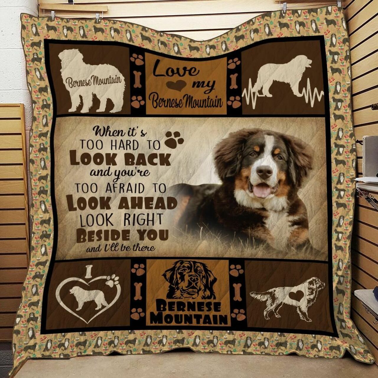 Bernese Quilt Bedding Set Bedroom Decor, Gifts for Family