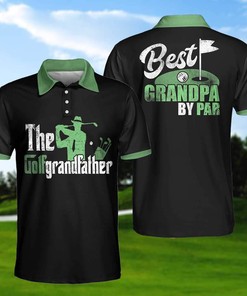 Best Grandpa By Par Golf Polo Shirt