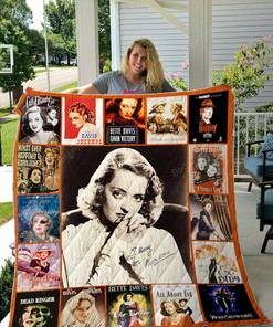 Bette Davis Quilt Bed Set Blanket with Personalization, Suitable for Home Decor and Picnic, Gifts for Family