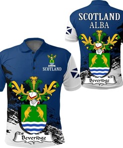 Beveridge II Scottish Family Crest Scotland Special Polo Shirt - Golf Shirt