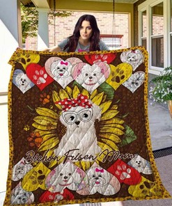 Bichon Frise 14 Personalized Quilt Bedding Set, Perfect for Bedroom Decor and Family Gifts