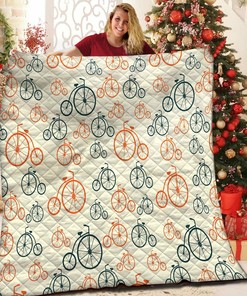 Bicycle Quilt Bedding Set Bedroom Decor, Gifts for Family