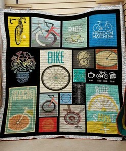 Bike Skull Quilt Bedding Set - Great for Bedroom Decoration and Gifts for Motorcycle Enthusiasts