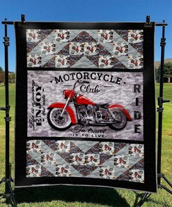 Biker Quilt Bedding Set Bedroom Decor Ideal for Family Gifts and Bedroom Decor