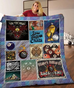 Billiard Quilt Bedding Set for Bedroom Decor - Customizable Gift for Family
