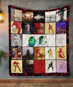 Billie Eilish Personalized Quilt Blanket Bedding Set for Home Decoration and Great Gifts for Fans