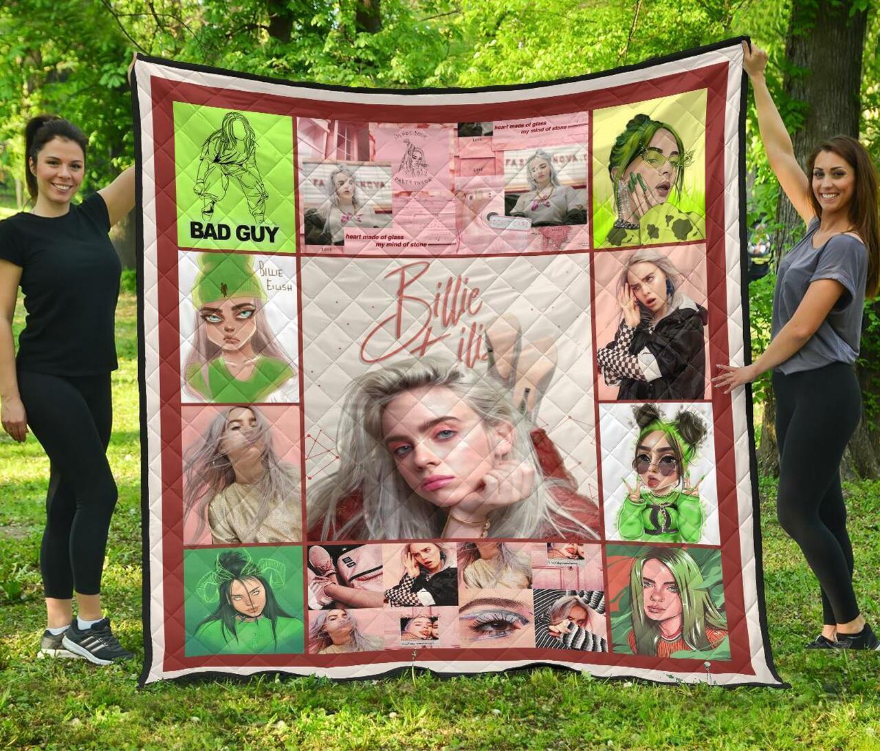 Billie Eilish Where Do We Go Funny Fan Gift Quilt Bedding Set Bedroom Decor, Gifts for Family