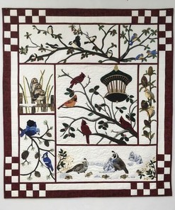 Bird Flower Personalized Quilt Blanket Bedding Set, Ideal for Home Decoration and Family Gifts