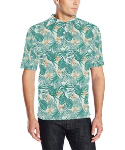 Bird Of Paradise Pattern Print Design 05 Men Polo Shirt